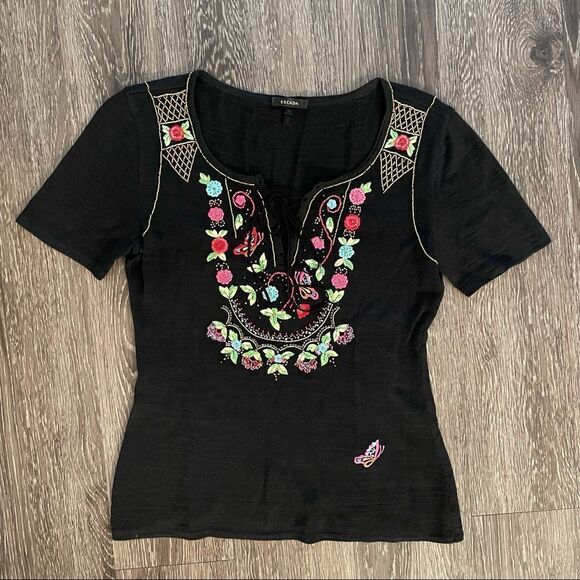 Escada embroidered detail blouse - Picture 3 of 9